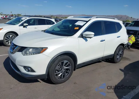 2016 Nissan Rogue Sl from USA, damaged, VIN 5N1AT2MT2GC898262